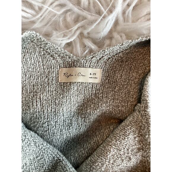 Rylee and‎ Cru Girls Sleeveless Knit Cropped Tank Top Casual Gray SZ 6 to 7years - Picture 6 of 9